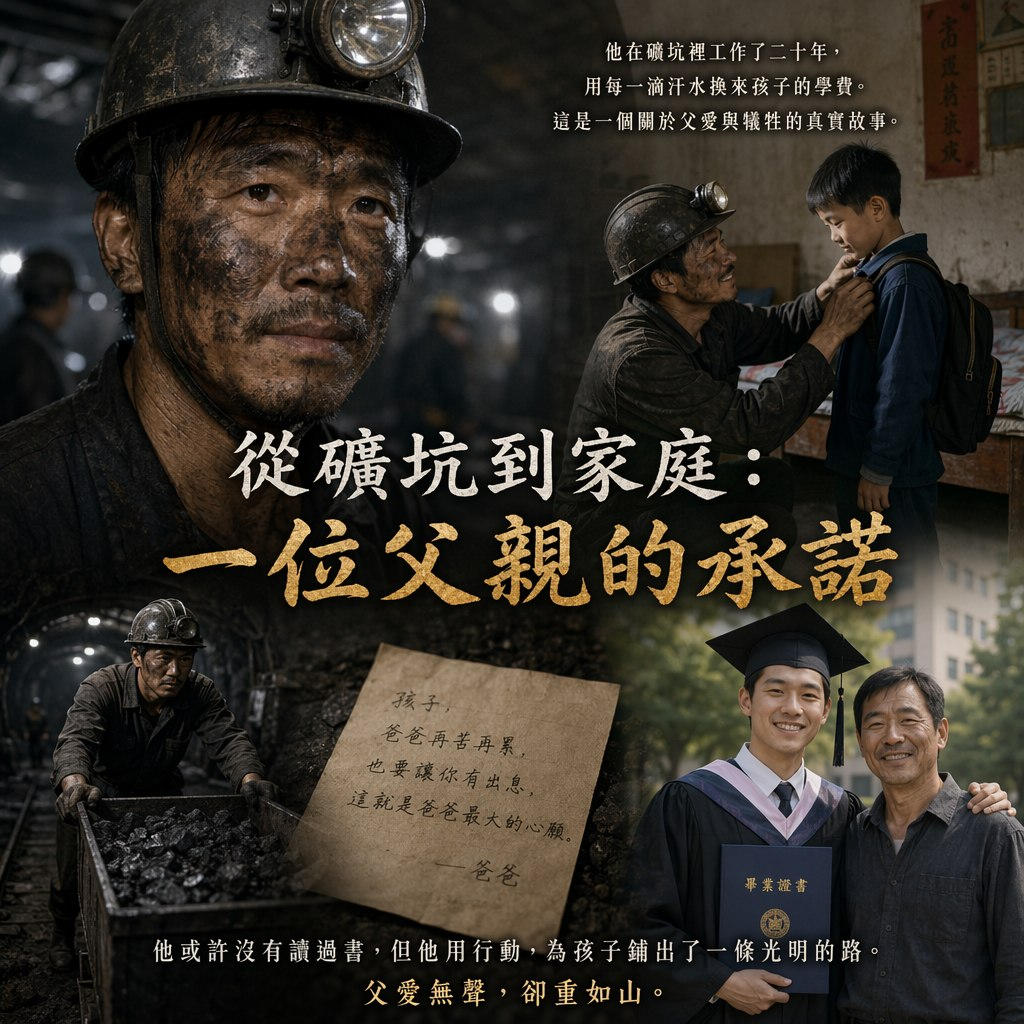 礦工父親的身影